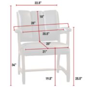 Edelweiss Client Arm Chair - Image 3