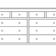 Hudson Limited 10-Drawer Dresser