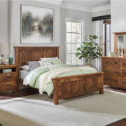 Dumont Bed With Fabric Headboard - Image 4