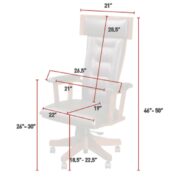 London Arm Desk Chair - Image 3