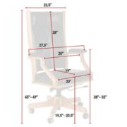 Mission Desk Chair - Image 3