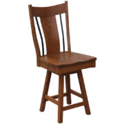 Eagle 24" Bar Chair With Wrought Iron - Image 2