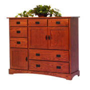 Old English Mission Grande Door Chest