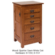 Mission 35" Jewelry Armoire - Image 3