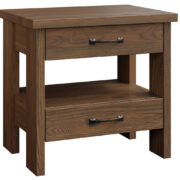 Cheyenne 2 Drawer Nightstand with Open Shelf
