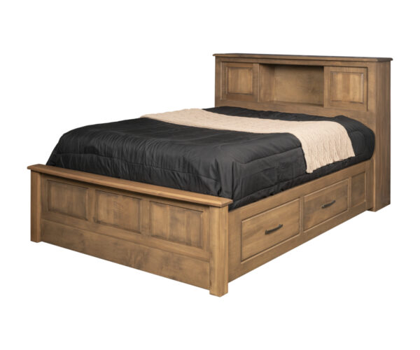 Classic Shaker Bookcase Bed With Two Drawers