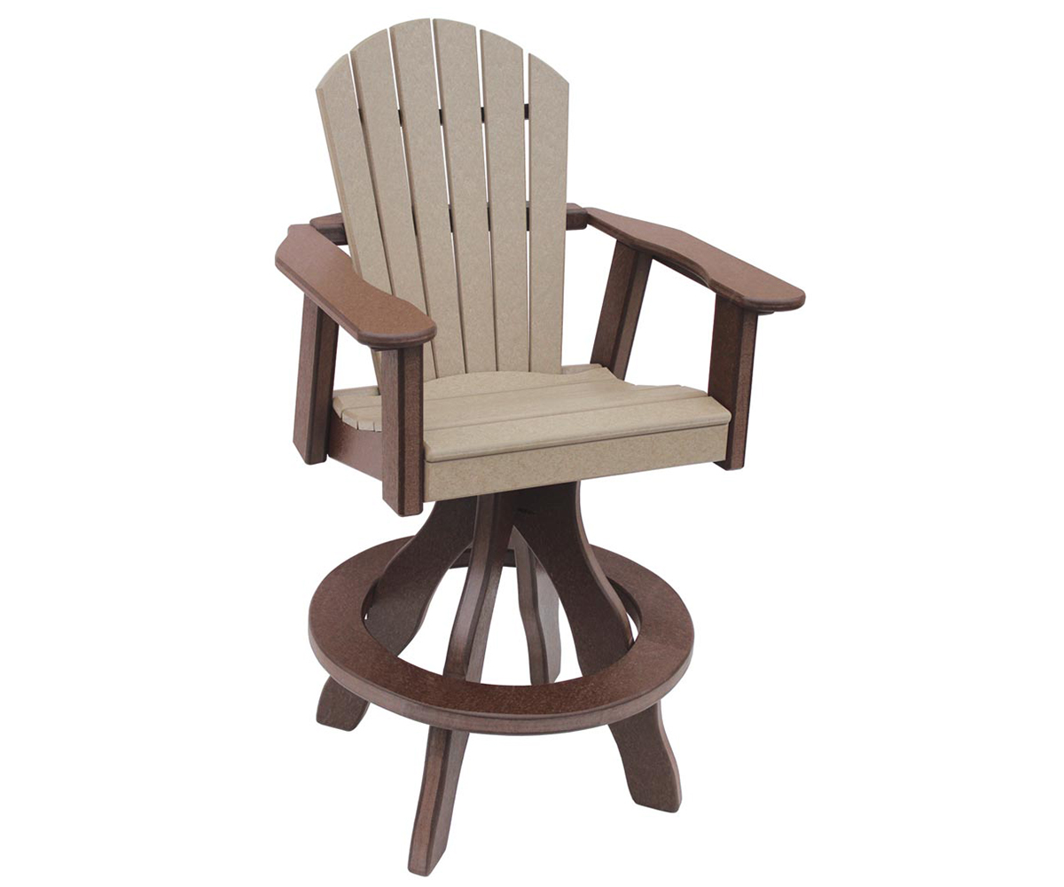 Comfy-Back Swivel Bar Chair