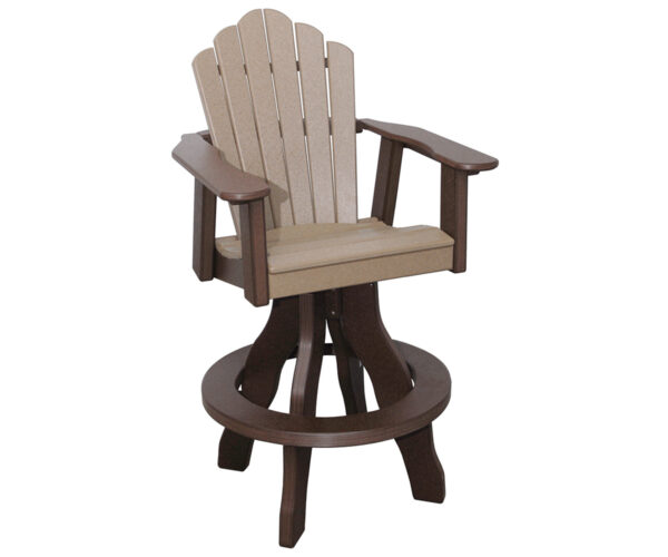 Snuggle-Back Swivel Bar Chair