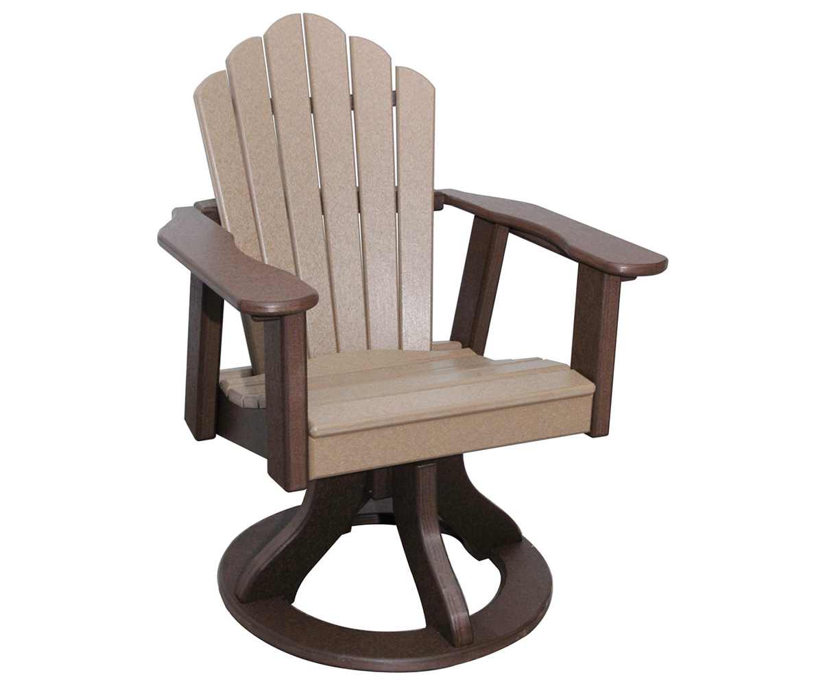 Snuggle-Back Swivel Dining Chair