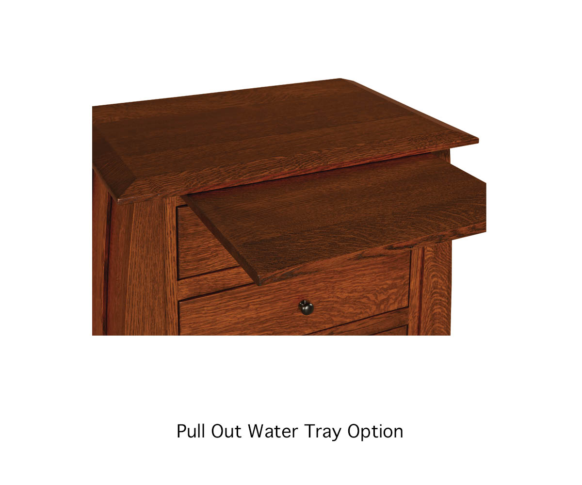 Houston 2 Drawer Open Nightstand - Image 4