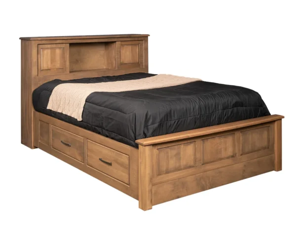 Classic Shaker Bookcase Bed With Two Drawers